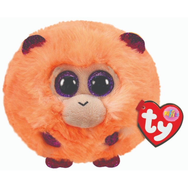 TY Puffies Coconut the Monkey Plush
