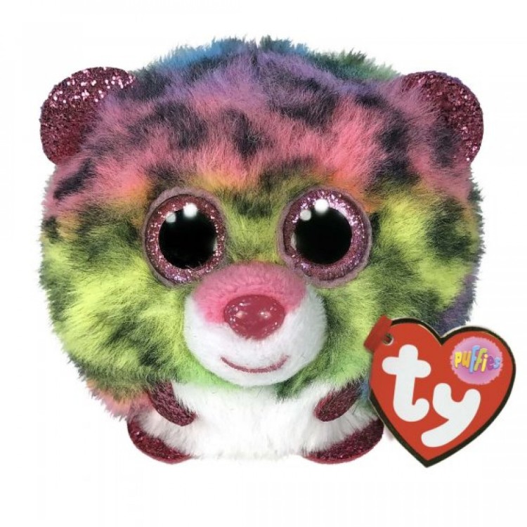 TY Puffies Dotty the Leopard Plush
