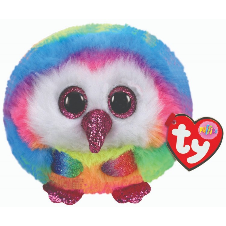 TY Puffies Owen the Owl Plush
