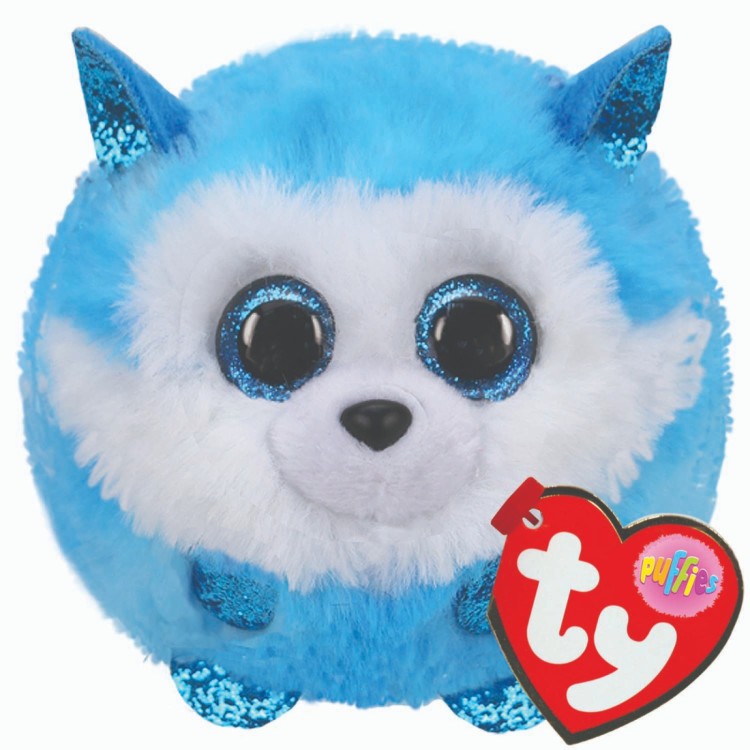 TY Puffies Prince the Husky Plush