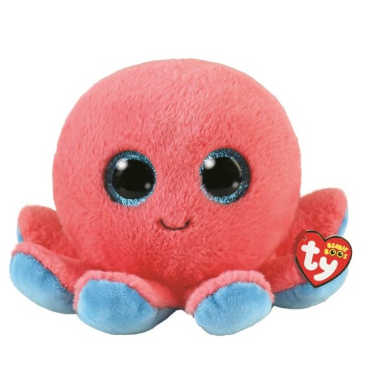TY Sheldon the Octopus Beanie Boo Regular Size