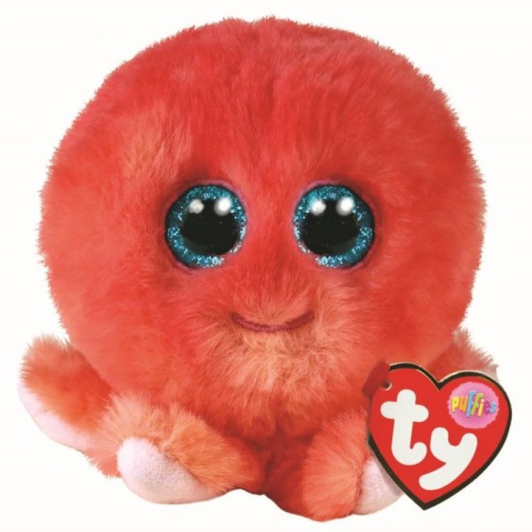 TY Puffies Sheldon the Octopus Plush