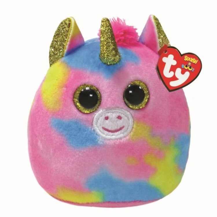 TY Squish a Boos Fantasia the Unicorn Mini Plush