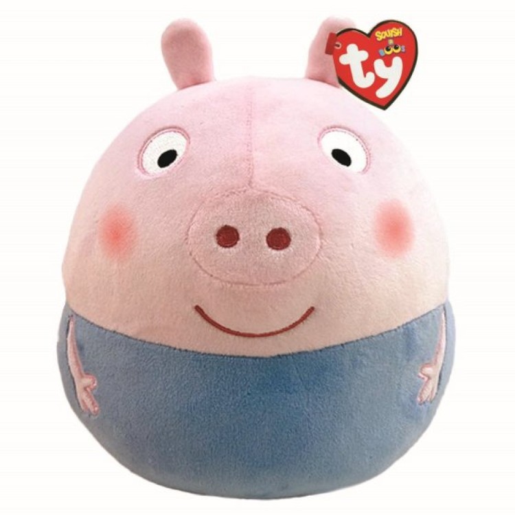 TY Squish a Boos George Pig 14