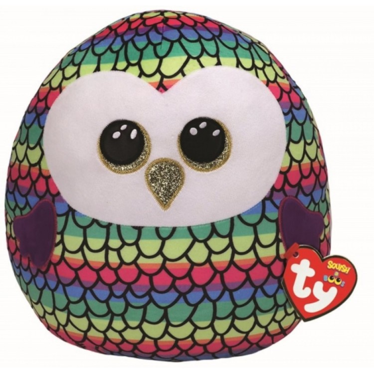 TY Squish a Boos Owen the Owl 10