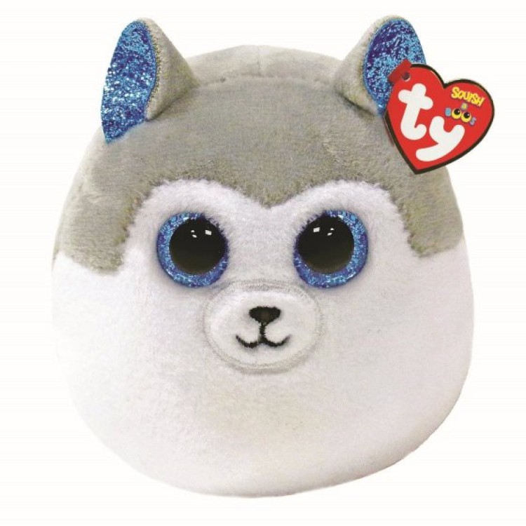 TY Squish a Boos Slush the Husky Mini Plush