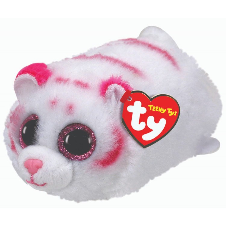 TY Teeny Ty Tabor the White Tiger Plush
