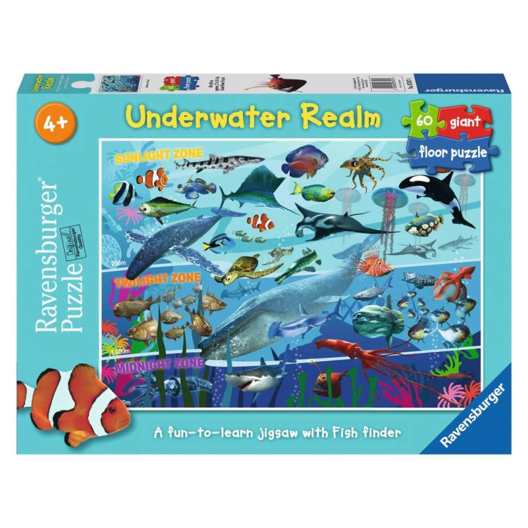 Ravensburger Underwater Realm 60 Piece Giant Floor Jigsaw Puzzle