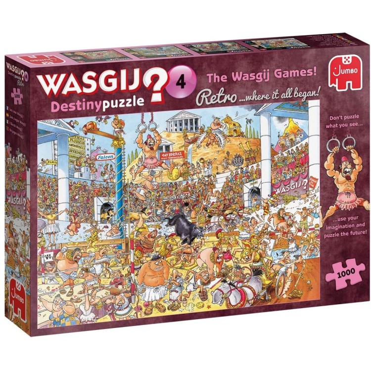 Wasgij? Destiny Retro Wasgij Games 1000 Piece Jigsaw Puzzle