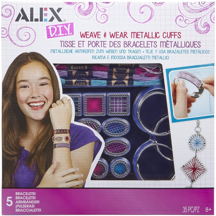 Alex DIY Weave and Wear Metallic Cuffs Set